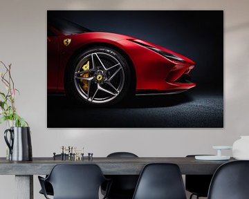 Ferrari F8 Tributo Front Side Wheel and headlight design by Thomas Boudewijn