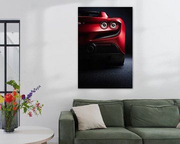 Ferrari F8 Tributo achterkant met achterlichten