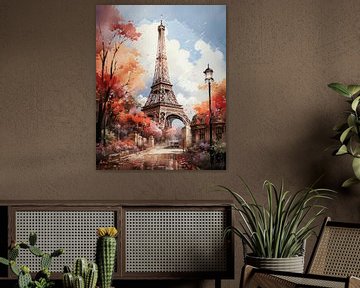 Eiffel Tower in spring by Kees van den Burg