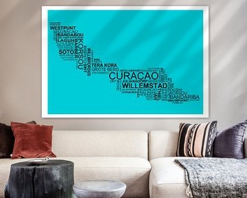 Map of Curacao by Stef van Campen