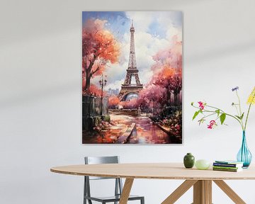 Eiffel Tower in spring by Kees van den Burg