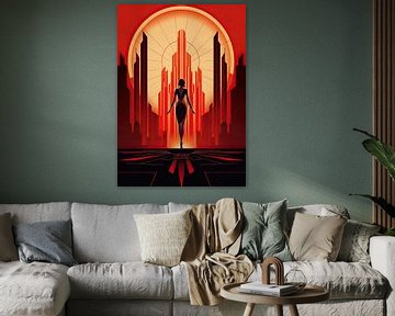 Art Deco Art Print Poster Print Wall Art by Niklas Maximilian