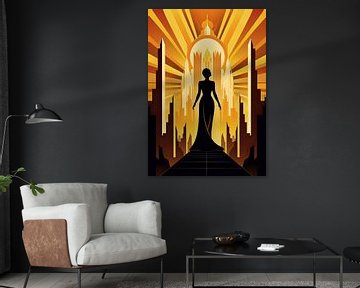 Art Deco Art Print Poster Print Wall Art by Niklas Maximilian