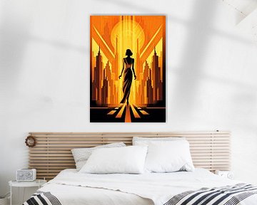 Art Deco Kunstdruk Poster Print Muurkunst van Niklas Maximilian