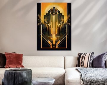 Art Deco Art Print Poster Print Wall Art by Niklas Maximilian