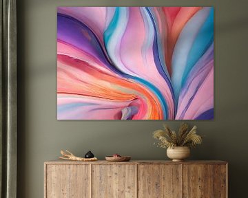 Pop of Colour - Pastel wavy gradation 7