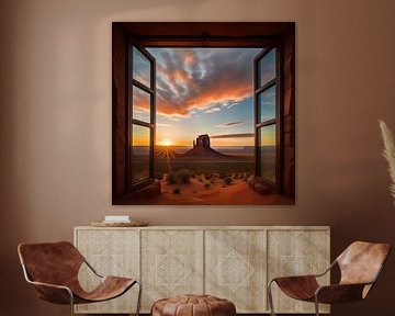 Monument Valley doorway by Gert-Jan Siesling