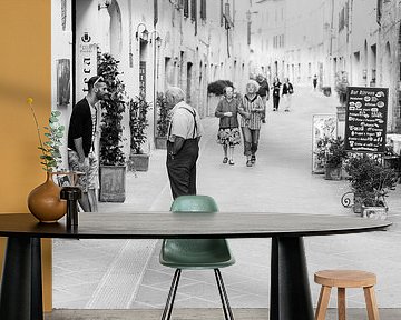 Tuscan scene: young meets old by Damien Franscoise