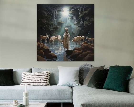 Example of the artwork in a room