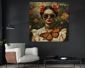 Kahlo's Butterfly Garden by Bianca ter Riet