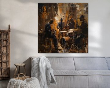 Abstracte jazz muzikanten van TheXclusive Art