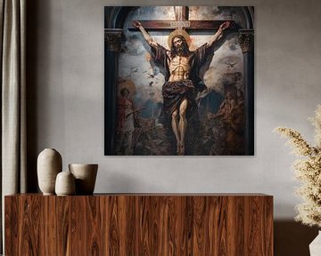 Jesus Christ crucifixion by The Xclusive Art