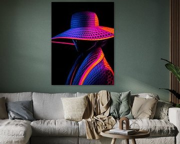 femme au néon par Laurie Simmons sur PixelPrestige