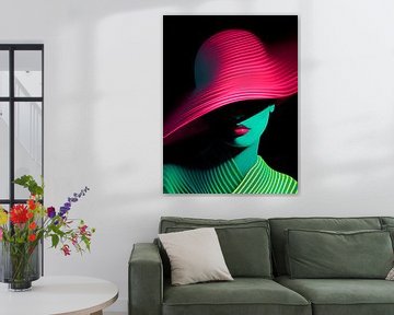 femme au néon par Laurie Simmons sur PixelPrestige