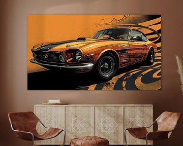 Voiture Pop Artwork sur PixelPrestige