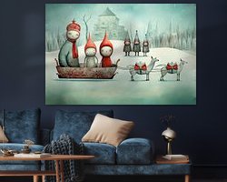 Example of the artwork in a room