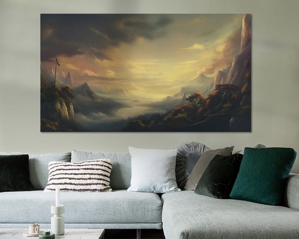 Example of the artwork in a room