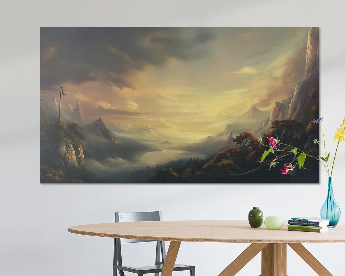Example of the artwork in a room