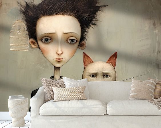 Example of the artwork in a room