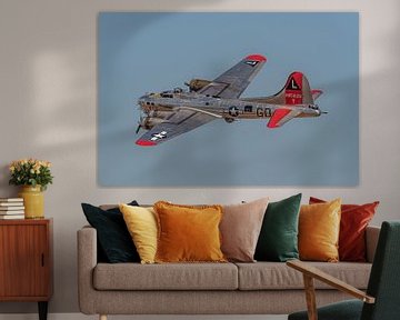 Flyby Boeing B-17 Flying Fortress "Yankee Lady". by Jaap van den Berg