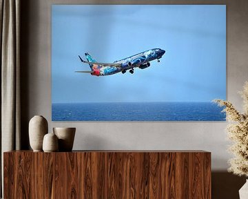 Disney aircraft departs from Curaçao by Karel Frielink