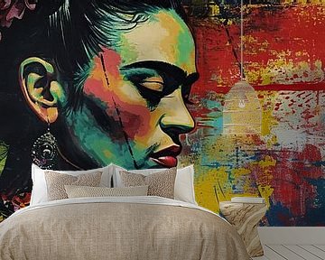 Frida Urban Art von Wunderbare Kunst