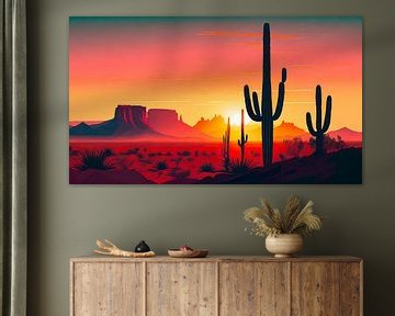 Cacti and canyon in Arizona by Mustafa Kurnaz