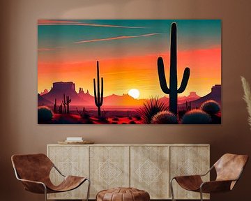 Cactus et canyon en Arizona sur Mustafa Kurnaz