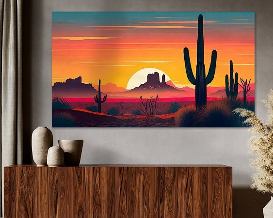 Example of the artwork in a room