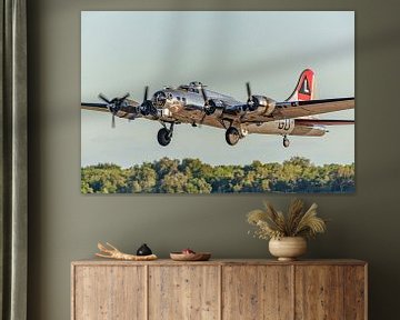 Take-off Boeing B-17 Flying Fortress "Yankee Lady". by Jaap van den Berg