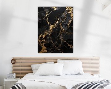 Marble Black and Gold by Gypsy Galleria
