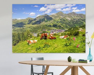 Een Alpenparadijs met koeien in Obertauern van Christa Kramer