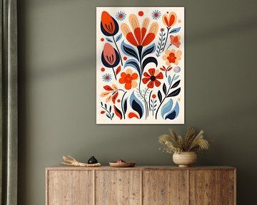 Bloemen Patroon VI van Gypsy Galleria