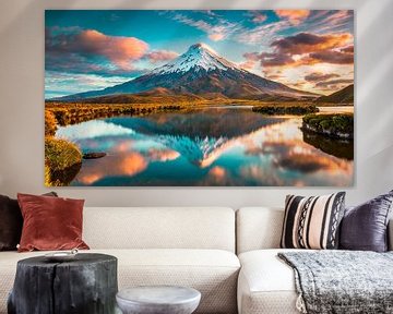 Mount Egmont in New Zealand by Mustafa Kurnaz