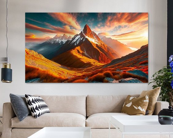 Example of the artwork in a room