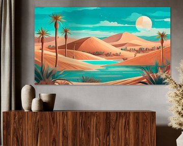 Woestijn met zand en zon van Mustafa Kurnaz