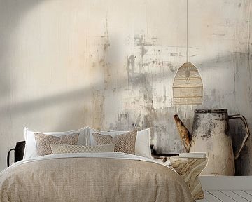 Stillleben im Japandi und Wabi-Sabi Stil. von Carla Van Iersel