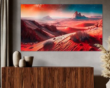 Mars met landschap van Mustafa Kurnaz