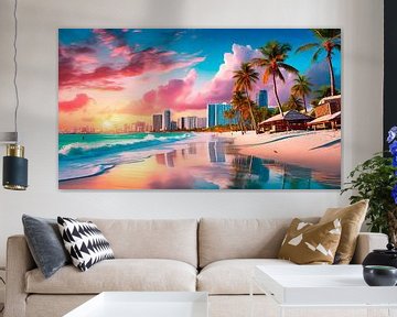 Miami Beach en vintage sur Mustafa Kurnaz