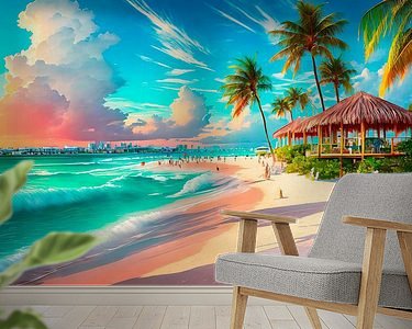 Example of the artwork in a room