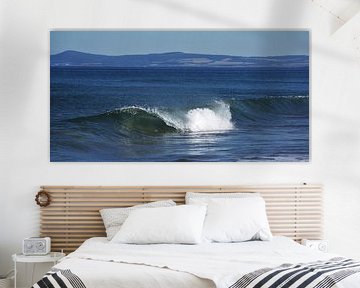 Brechende Welle oder der Strand von Lossiemouth, Schottland von Peter Broer
