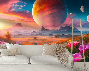 Example of the artwork in a room