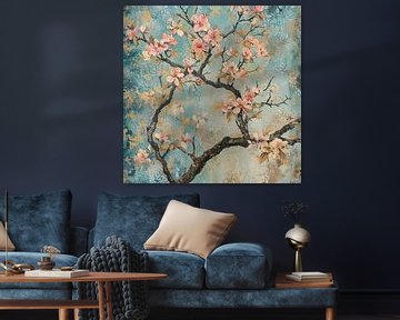 Peinture de fleurs - Calming Blossom sur De Mooiste Kunst