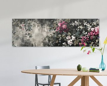 Blooming Grey | Flower Canvas Art sur Art Merveilleux