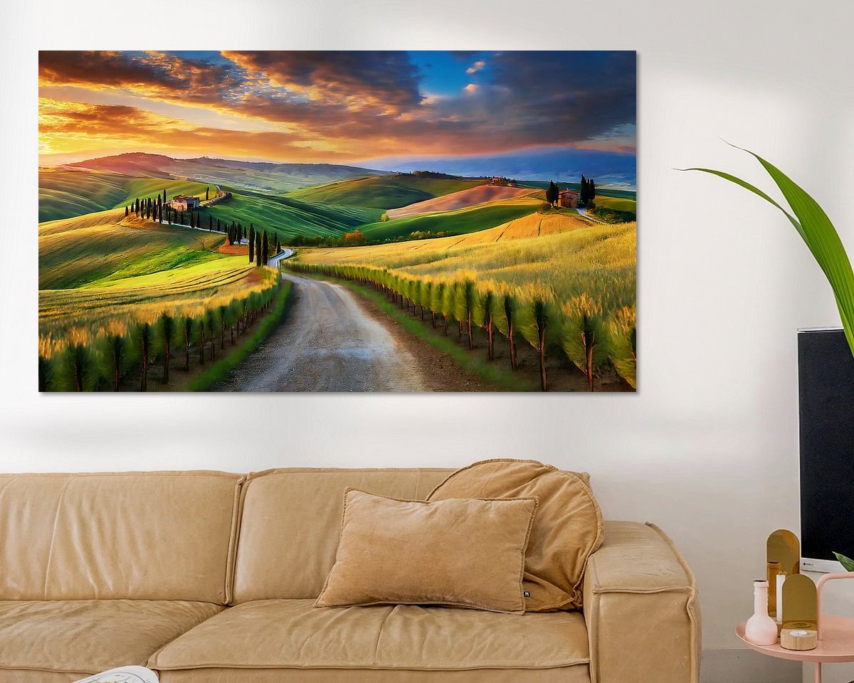 Example of the artwork in a room