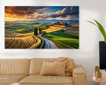 Toskana mit Landschaft