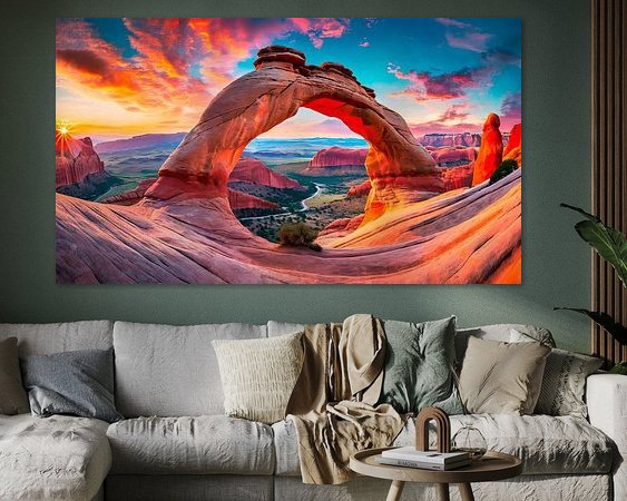 Example of the artwork in a room