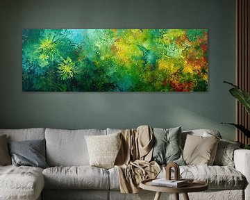 Bubble Dance | Abstract Ocean by ARTEO Paintings