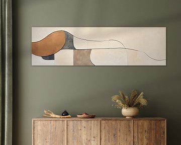 Organic Shape Balance by Abstract Painting