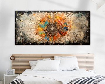 Kleurrijke Mandala | Abstract Mandala van Abstract Schilderij